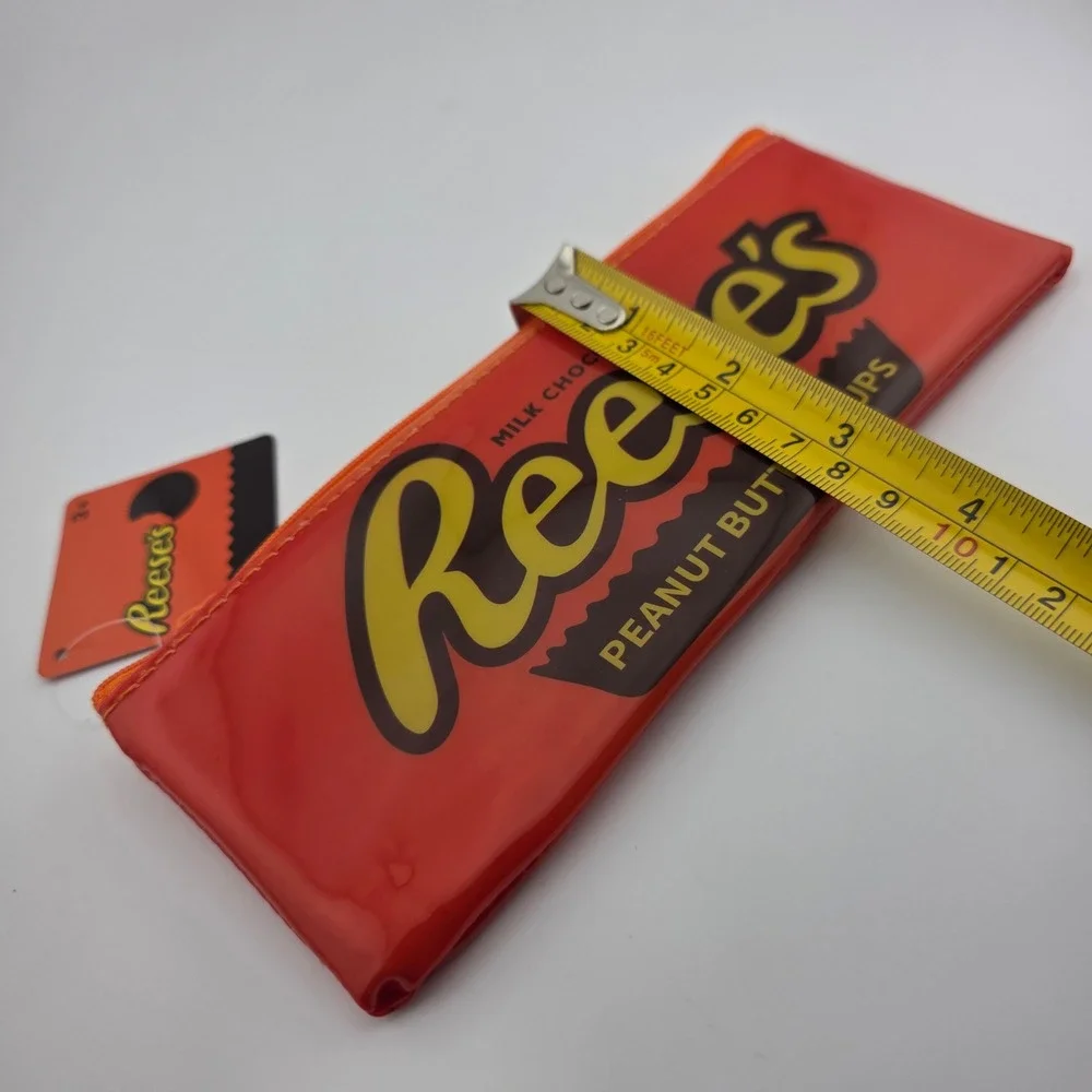 Reeses Peanut‎ Butter Cups Pencil Case Pouch Bag Orange Chocolate Candy New